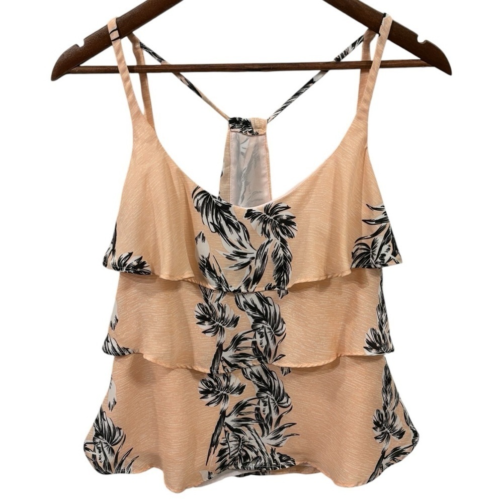 Zara Trafaluc Pink Ruffle Cami Size Medium